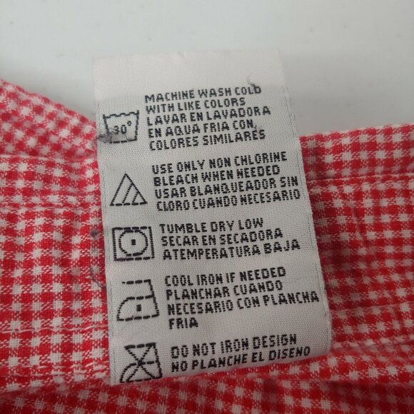 Looney Tunes Women 18/20W Blouse Shirt Red Gingham Sylvester Tweety PLEASE READ - Picture 7 of 7